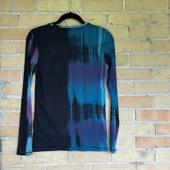 Marc Aurel Multicolor Mesh Long Sleeve Top - Picture 4 of 4